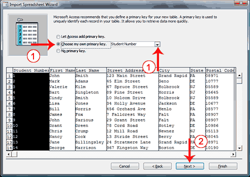 Working with Access Tables