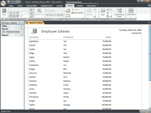 How To Build Reports In Access 2007