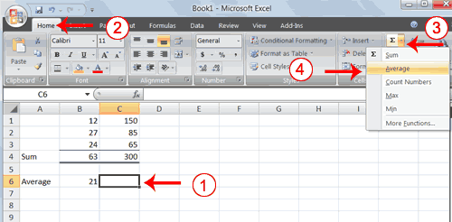 Average Function Example