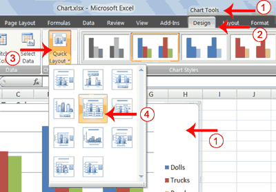 Change Chart Layout Excel