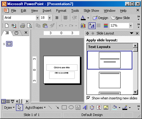 powerpoint 2003 condense text